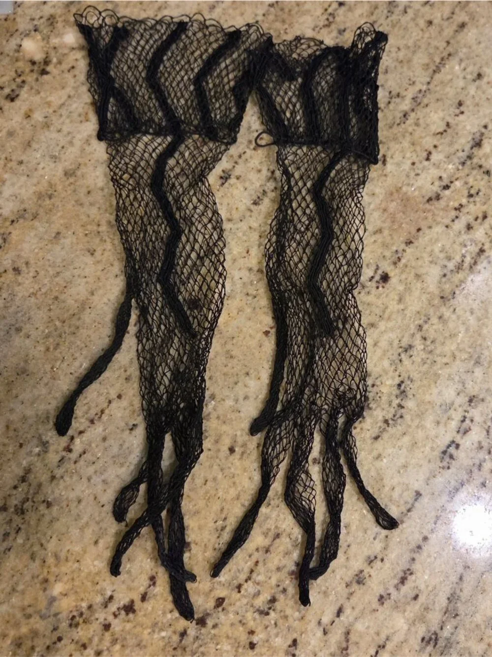 Vintage Womens Size L/XL Black Net Formal 12